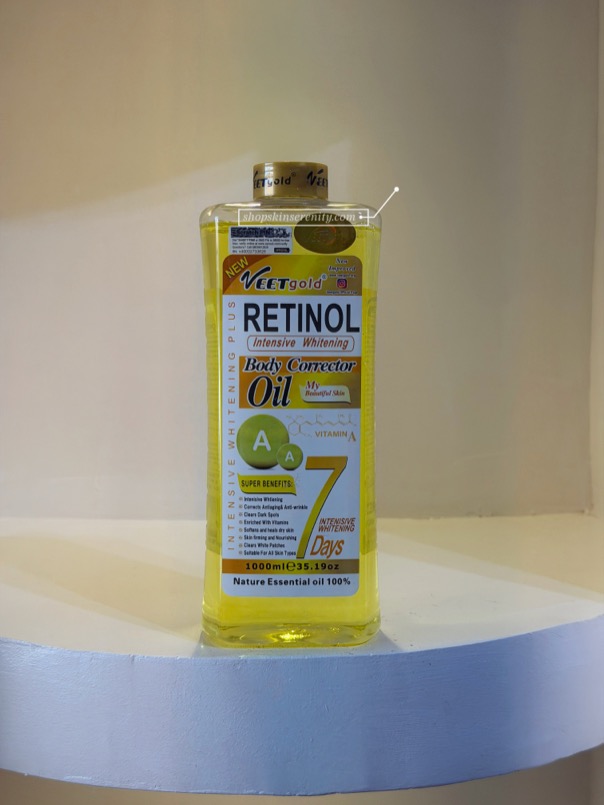 VEETGOLD Intensive Whitening Retinol Body Corrector Oil (1000ml)