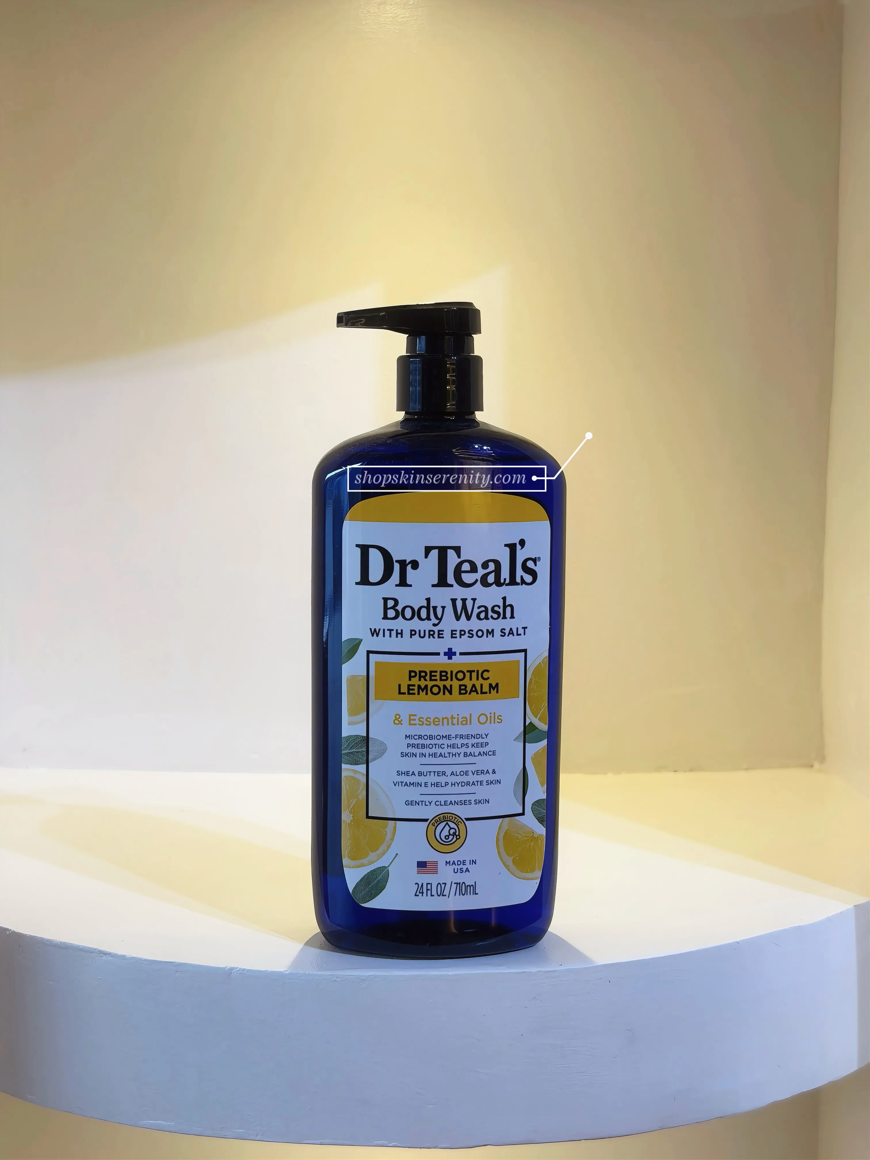 Dr Teal’s Body Wash (Probiotics Lemon Balm) 24 FL OZ/710ml