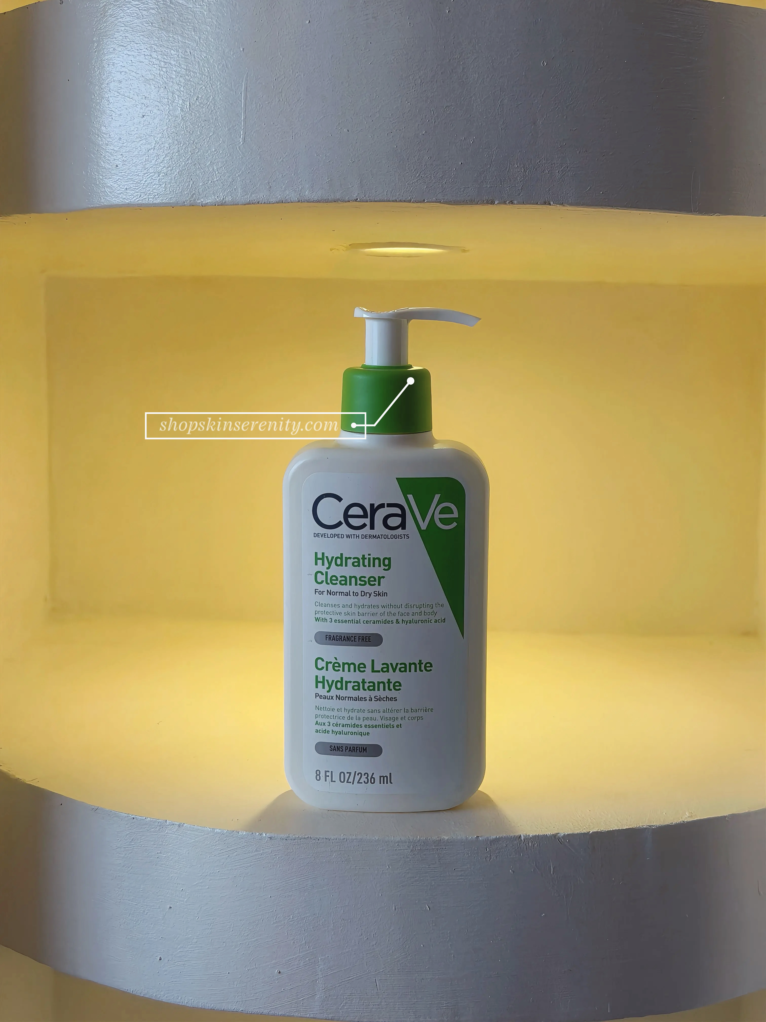 CeraVe Hydrating Cleanser For Normal to Dry Skin 8 FL OZ/236 ml