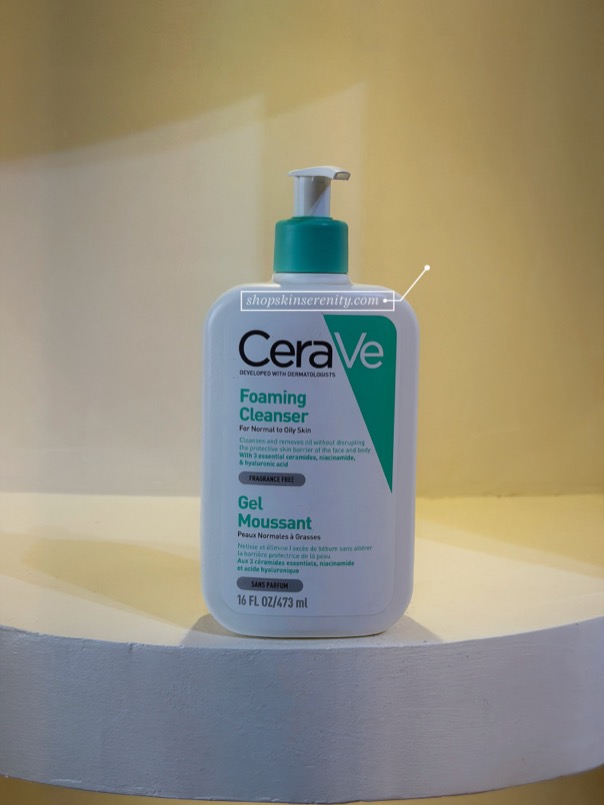 Cerave Foaming Cleanser For Normal to Oily Skin 16 FL OZ/473 ml