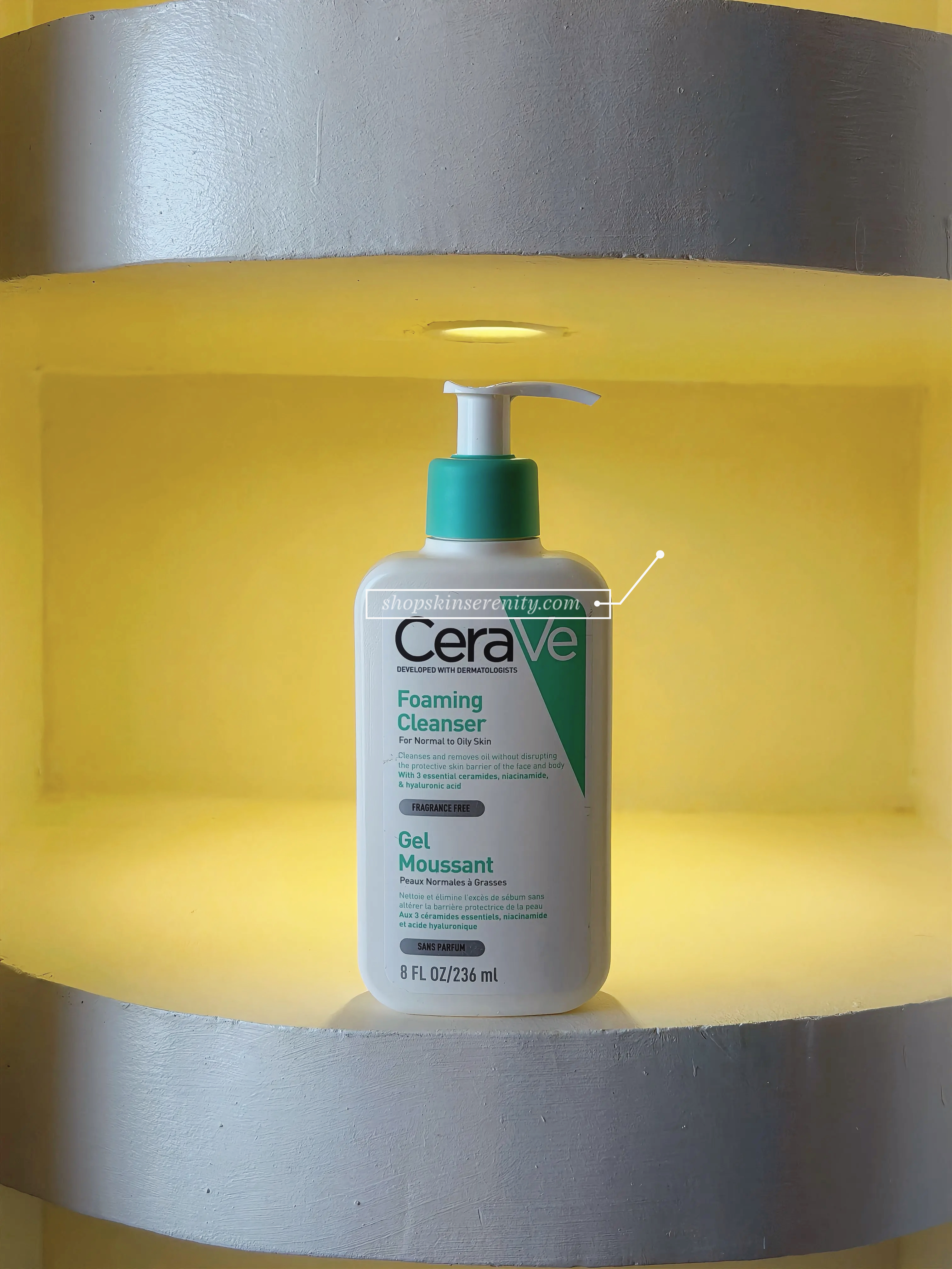 Cerave Foaming Cleanser For Normal to Oily Skin 8 FL OZ/236 ml