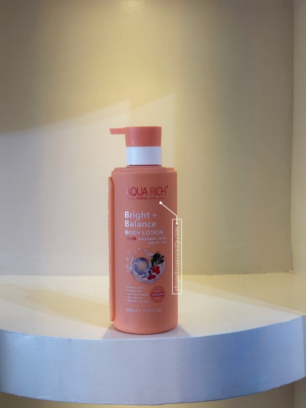 Aqua Rich Bright + Balance Body Lotion (Niacinamide & Alpha arbutin) 500ml
