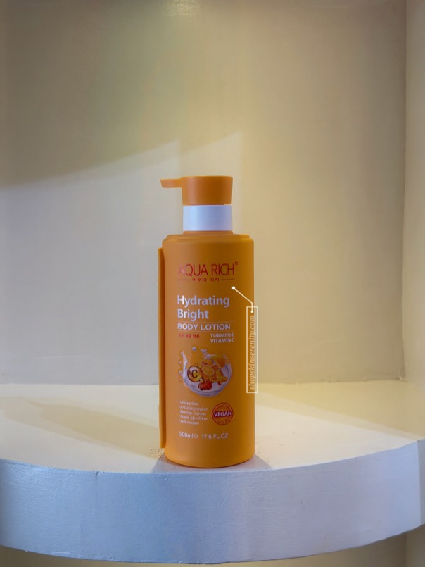 Aqua Rich Hydrating Bright Body Gel Lotion (Vitamin C & Tumeric) 500ml