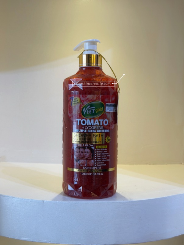 Veet Gold Tomato+Lycopene Extra Whitening Body Wash 1000ml