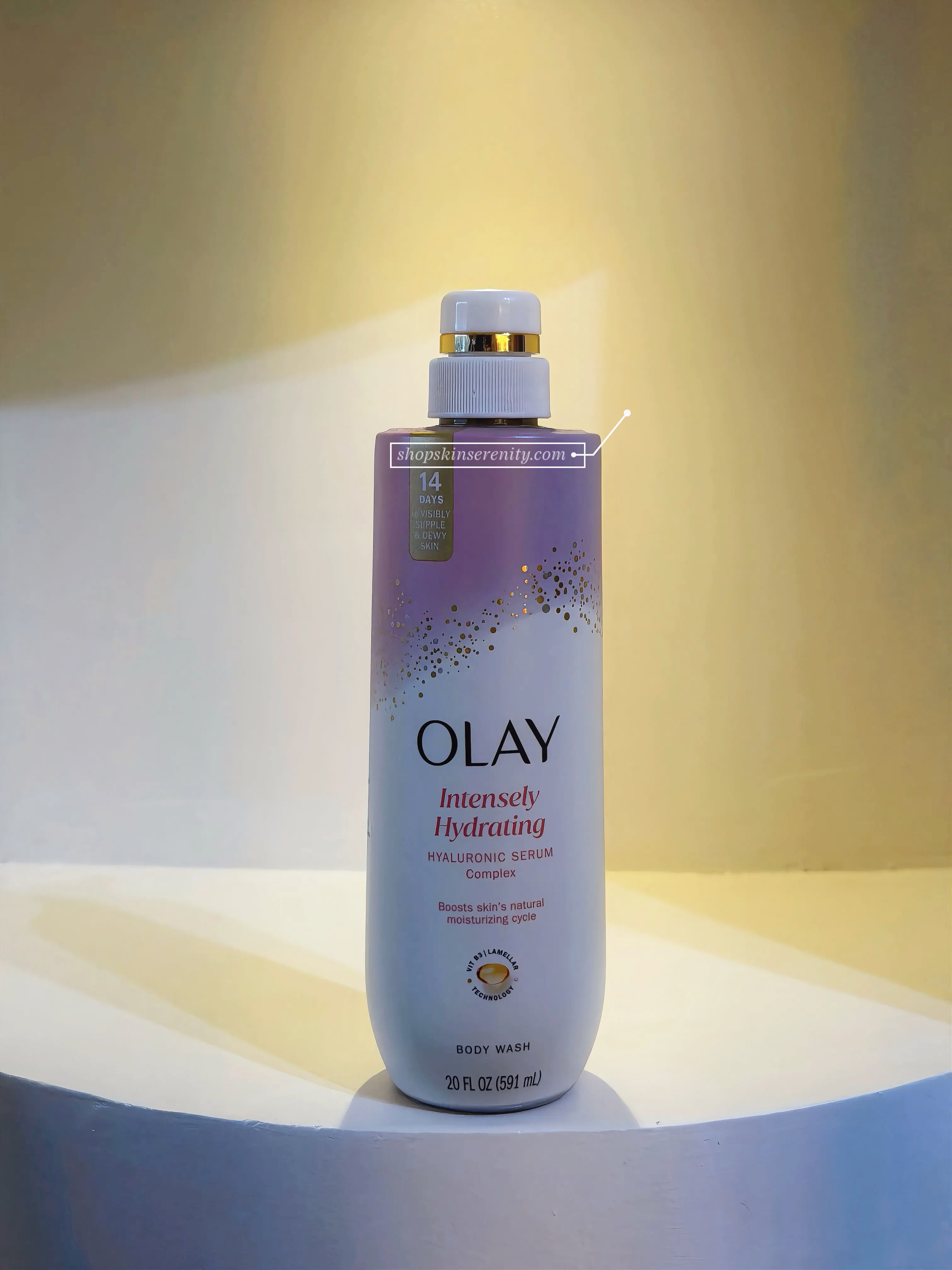 Olay Intensely Hydrating Hyaluronic Serum Body Wash 530ml