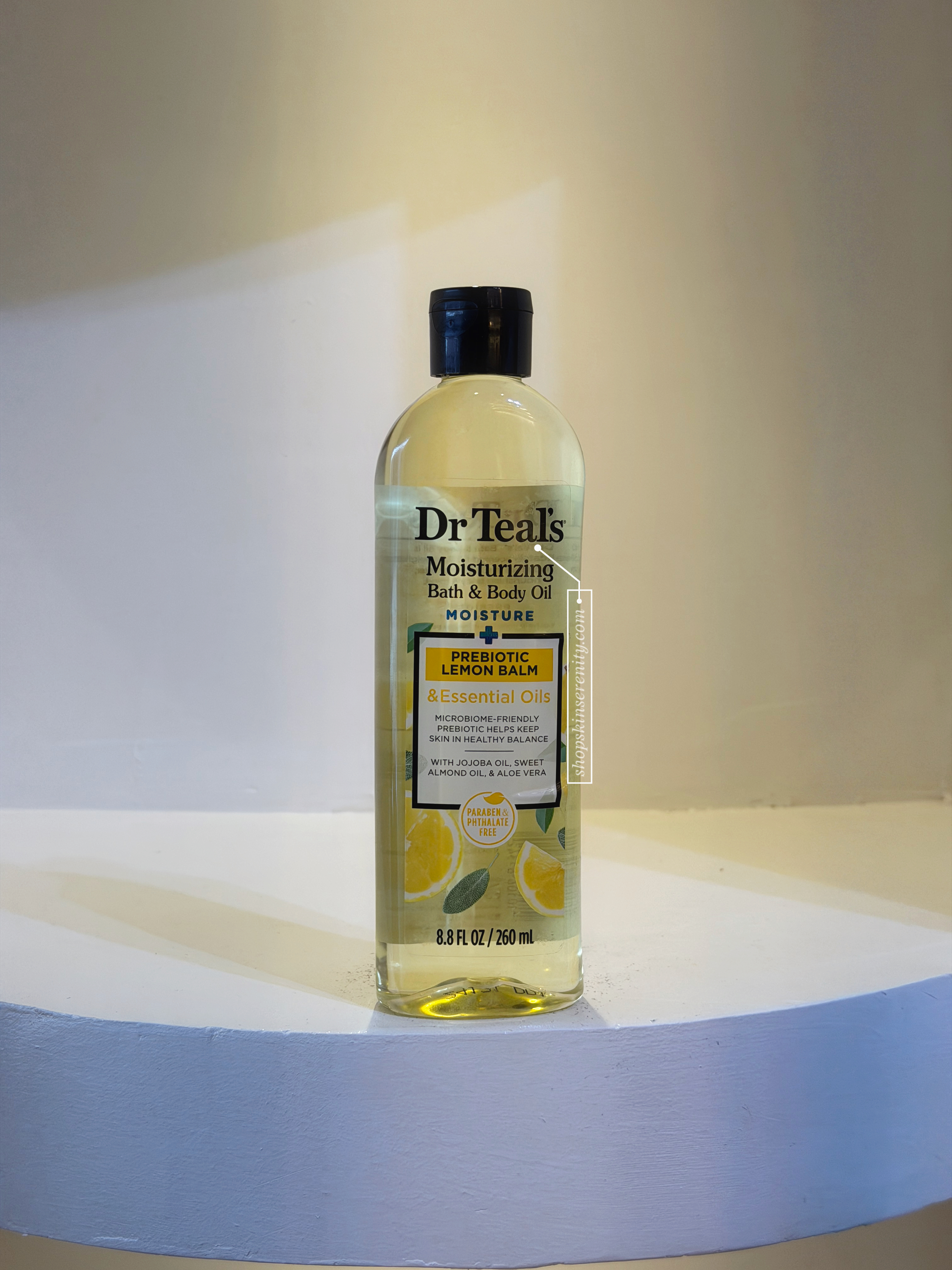 Dr Teal’s Body Oil (Probiotic Lemon Balm) 8.8FL OZ / 260ml