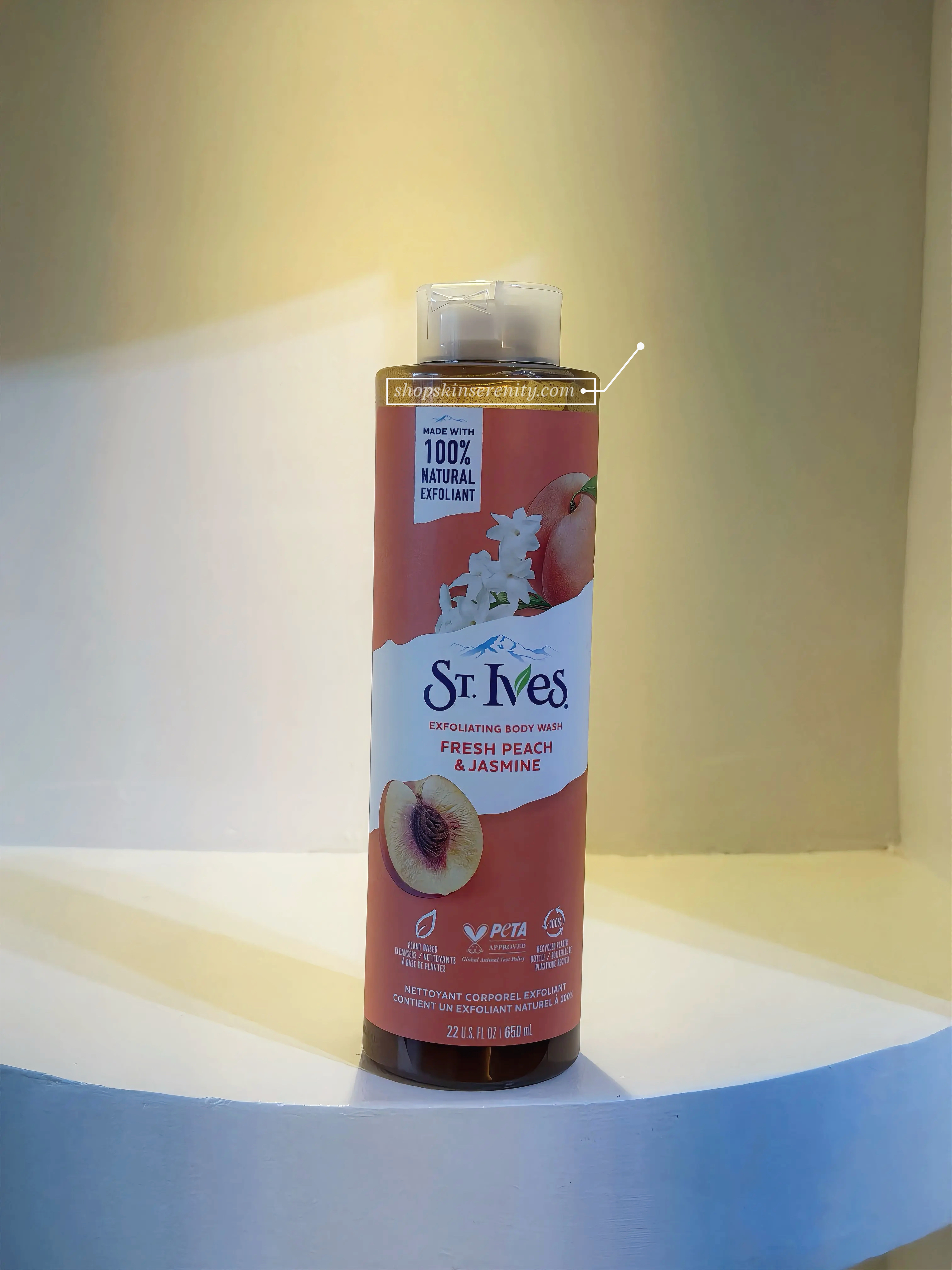 St Ives Fresh Peach & Jasmine Body Wash 22fl oz