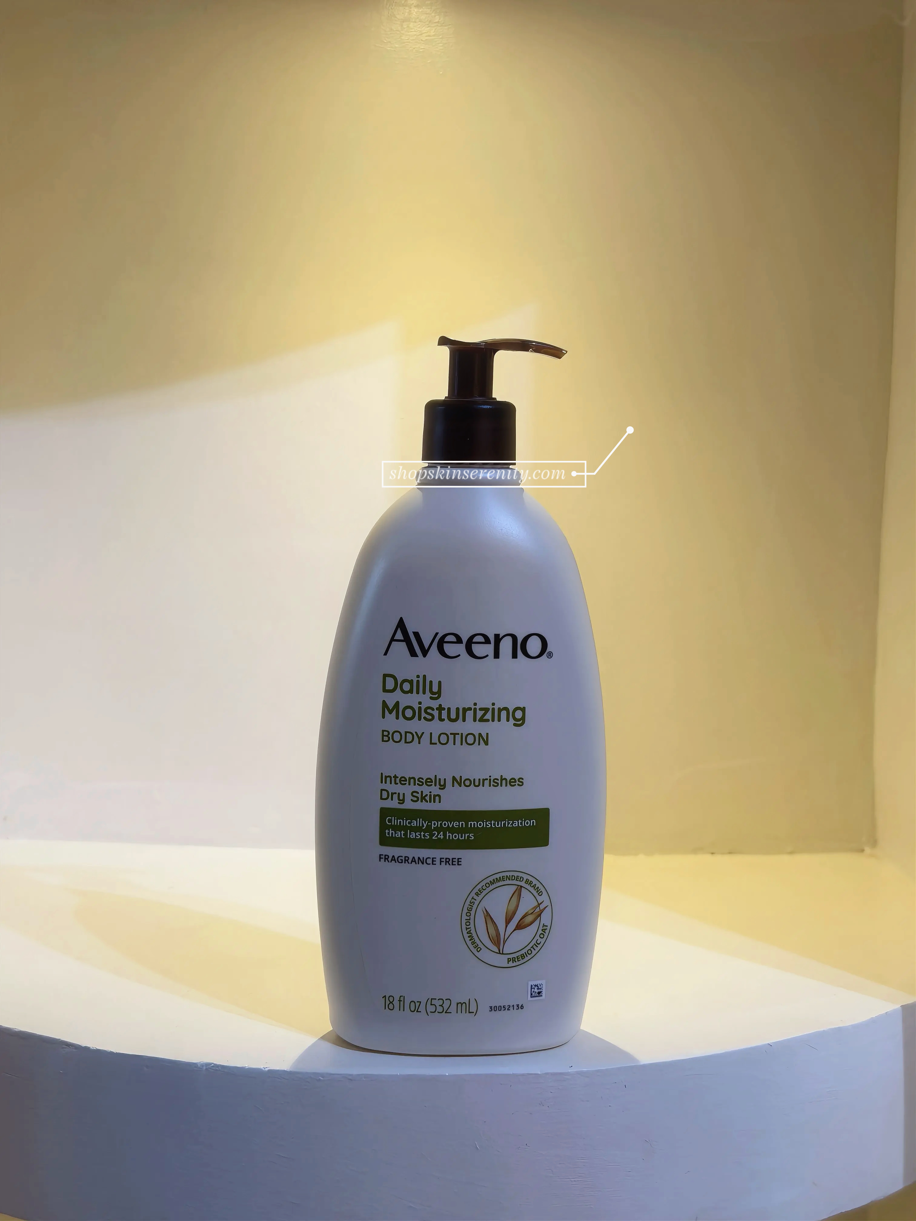 Aveeno Daily Moisturizing Body Lotion Intensively Nourishes Dry Skin 18fl oz (532ml)